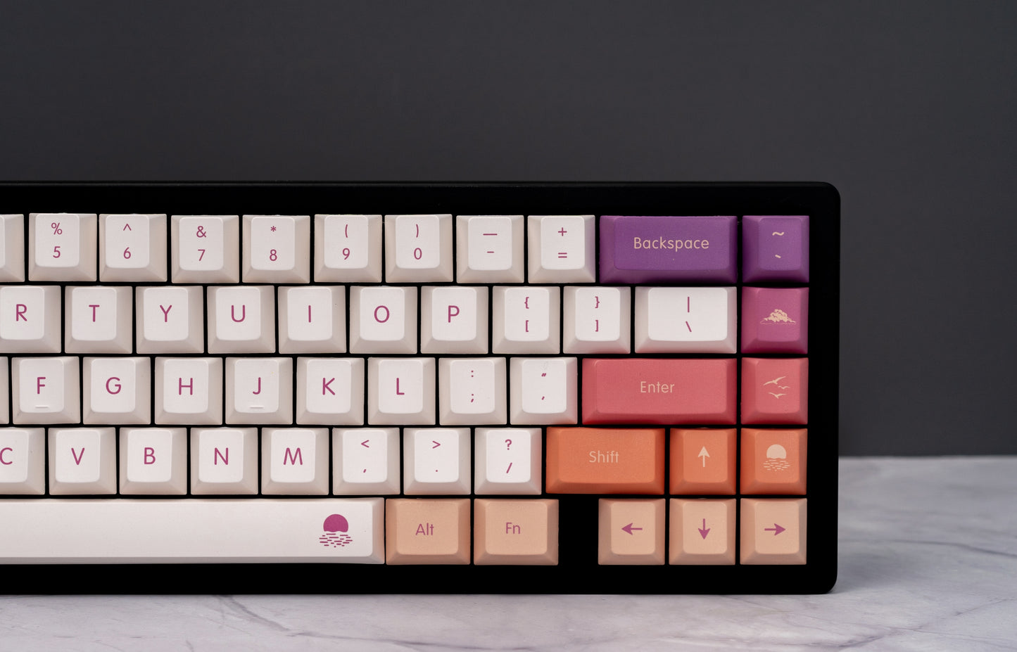 CARMINE CLOUD PBT CHERRY KEYCAPS SET (FREE SHIPPING TO SOME COUNTRIES)