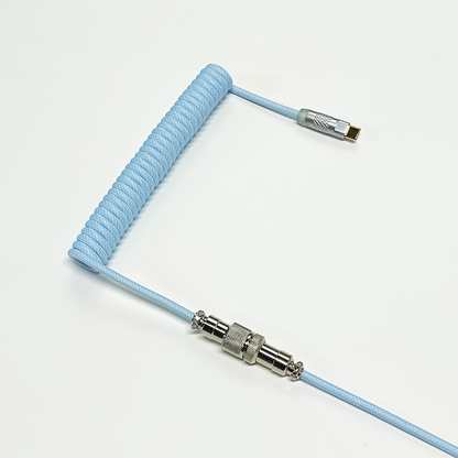 MACARON HANDMADE MECHANICAL KEYBOARD COILED USB-C CABLE