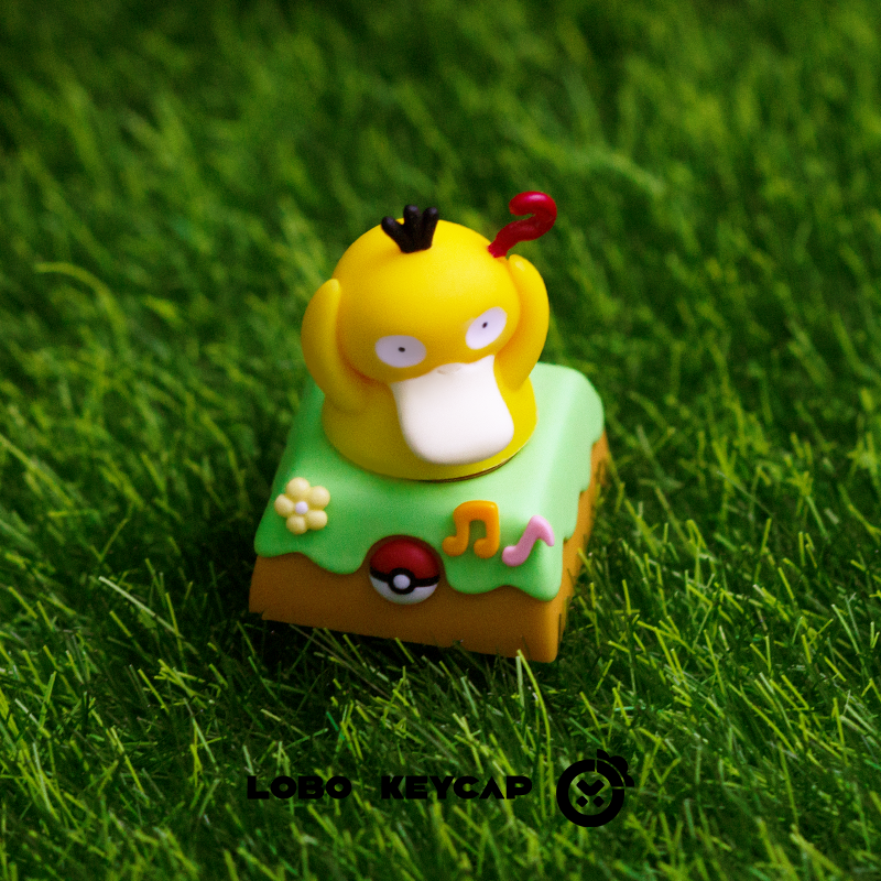 [In Stock] Psyduck Rotatable Pokemon Handmade Artisan Resin ESC Keycap