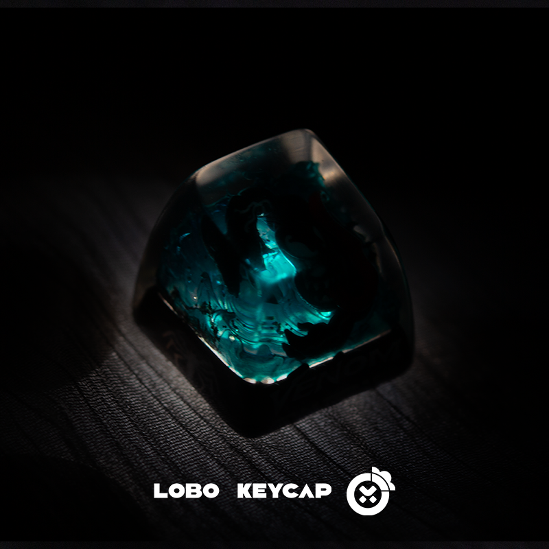 [In Stock] Venom Light-Through Handmade Resin Artisan Keycap
