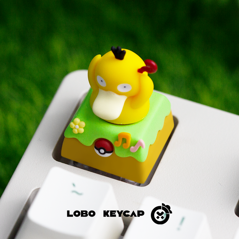 [In Stock] Psyduck Rotatable Pokemon Handmade Artisan Resin ESC Keycap