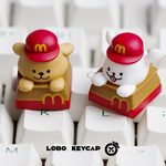 [In Stock] Maltese Puppy Life Translucent Resin Artisan Keycap
