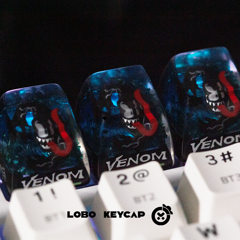 [In Stock] Venom Light-Through Handmade Resin Artisan Keycap