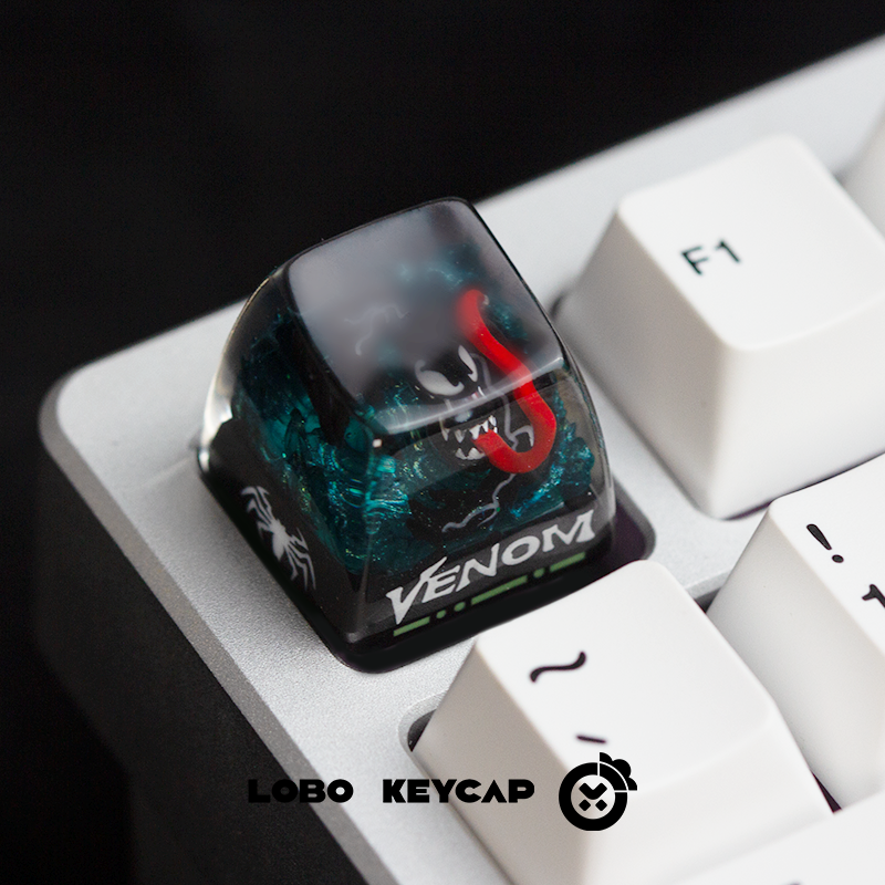 [In Stock] Venom Light-Through Handmade Resin Artisan Keycap