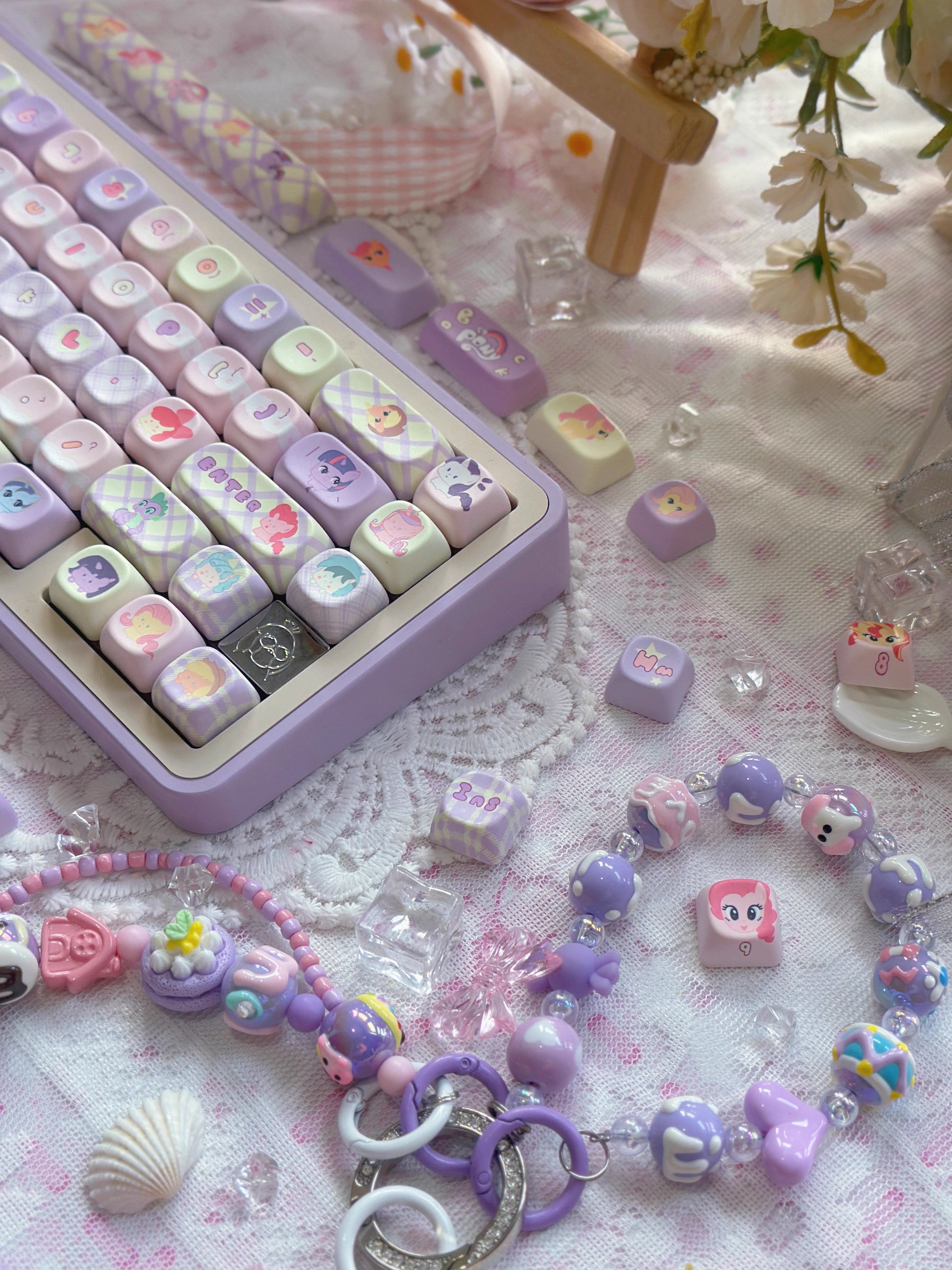 [In Stock] My Little Pony Dye Sublimation PBT MOA Profile Keycaps