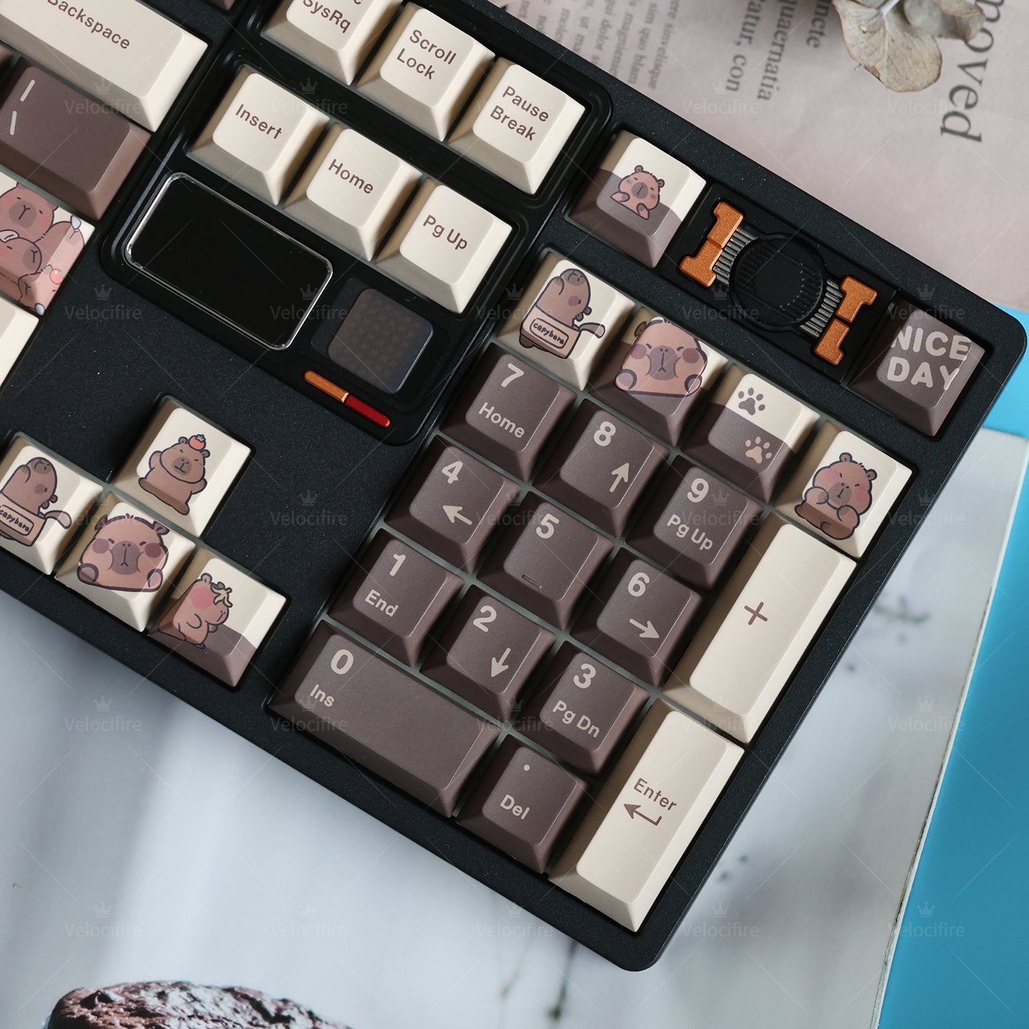 [In Stock] Capybara Cherry Profile Dye Sublimation PBT Keycaps