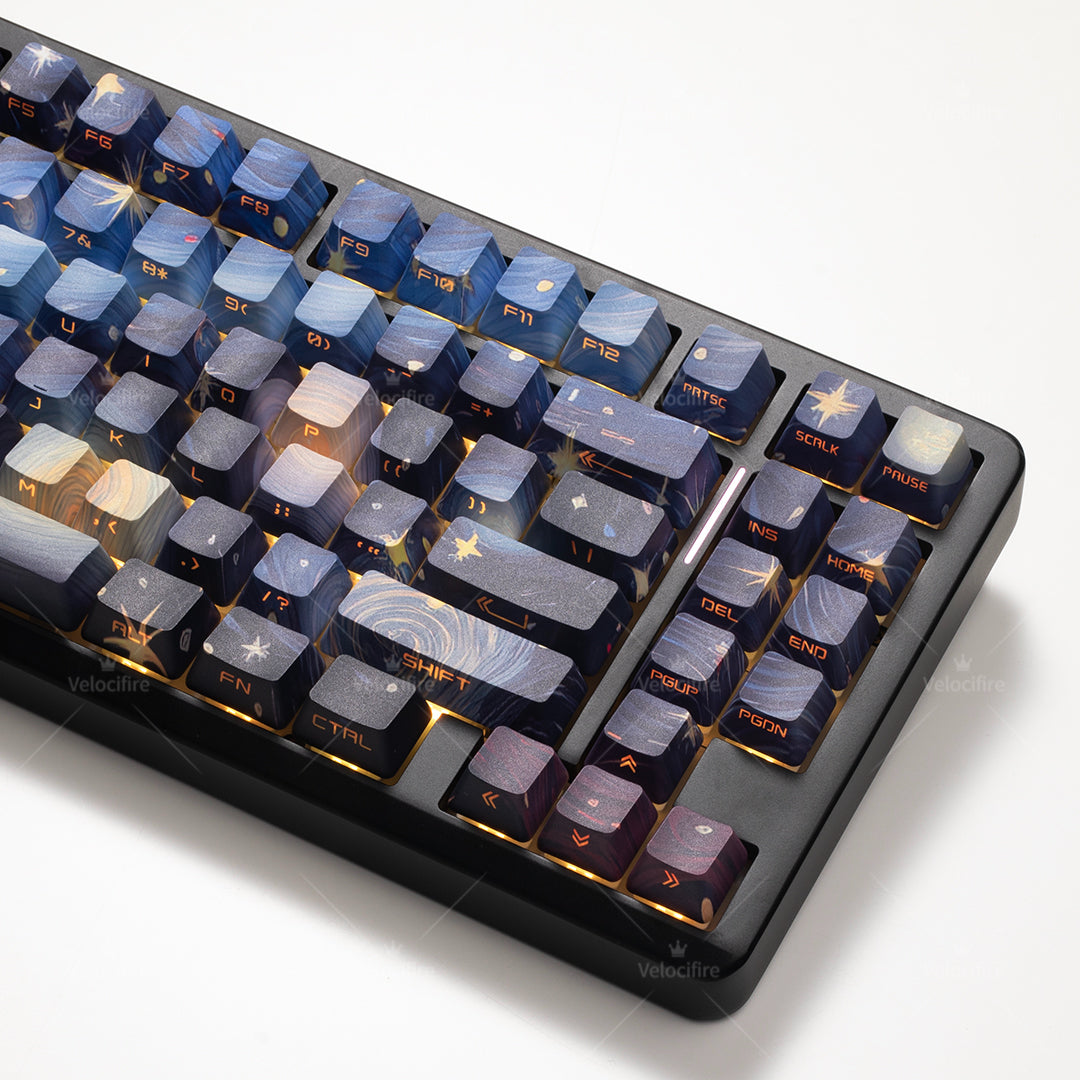 [In Stock] Van Gogh The Starry Night  OEM Profile Dye Sublimation PBT Keycaps