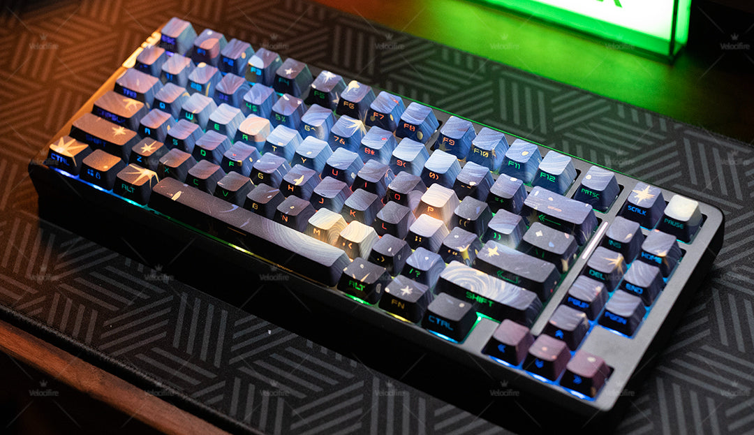 [In Stock] Van Gogh The Starry Night  OEM Profile Dye Sublimation PBT Keycaps