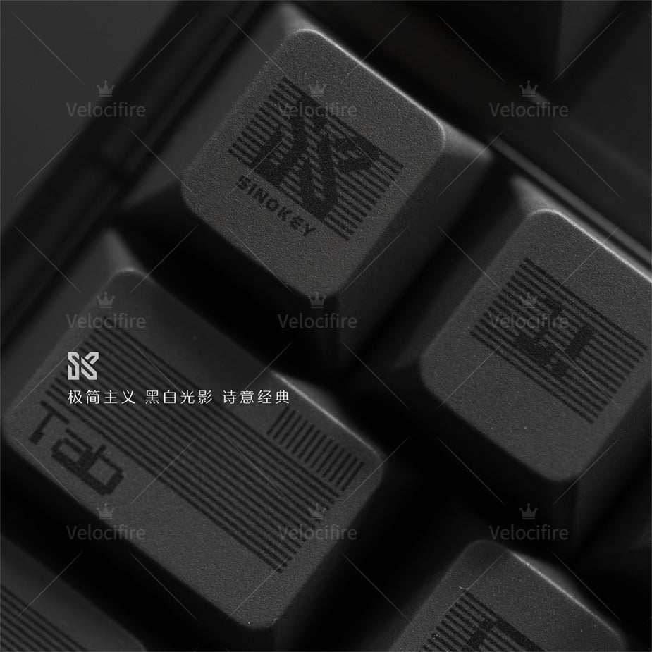 [In Stock] Moire Fringe Cherry Dye Sublimation PBT Profile Keycaps