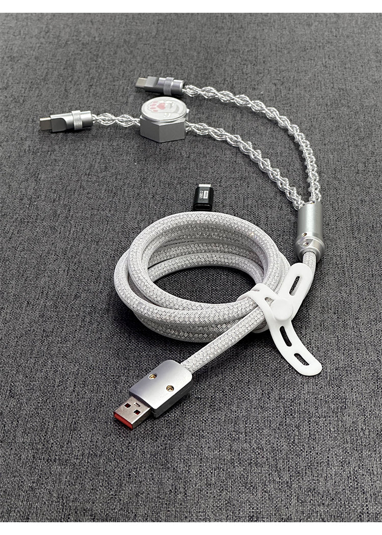[In Stock] D27 One-to-two dual 8K gaming cable integrated aviation plug cable magnetic switch keyboard cable