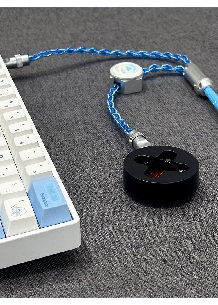 [In Stock] D27 One-to-two dual 8K gaming cable integrated aviation plug cable magnetic switch keyboard cable