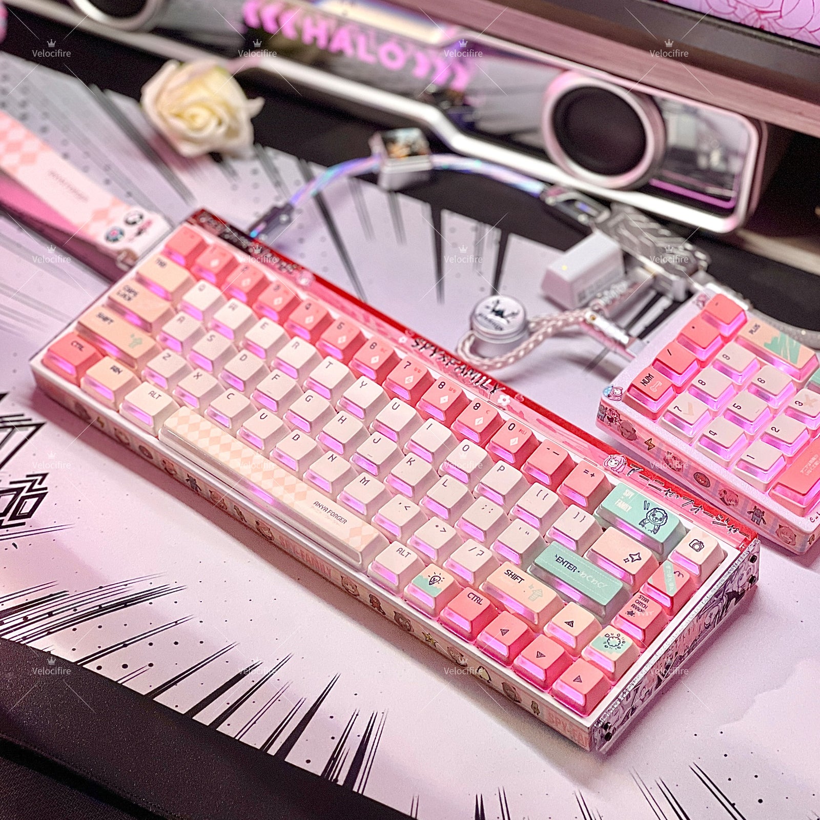[In Stock] Anya Forger  SPY x FAMILY Cartoon Dye Sublimation PBT Cherry Profile  Keycaps