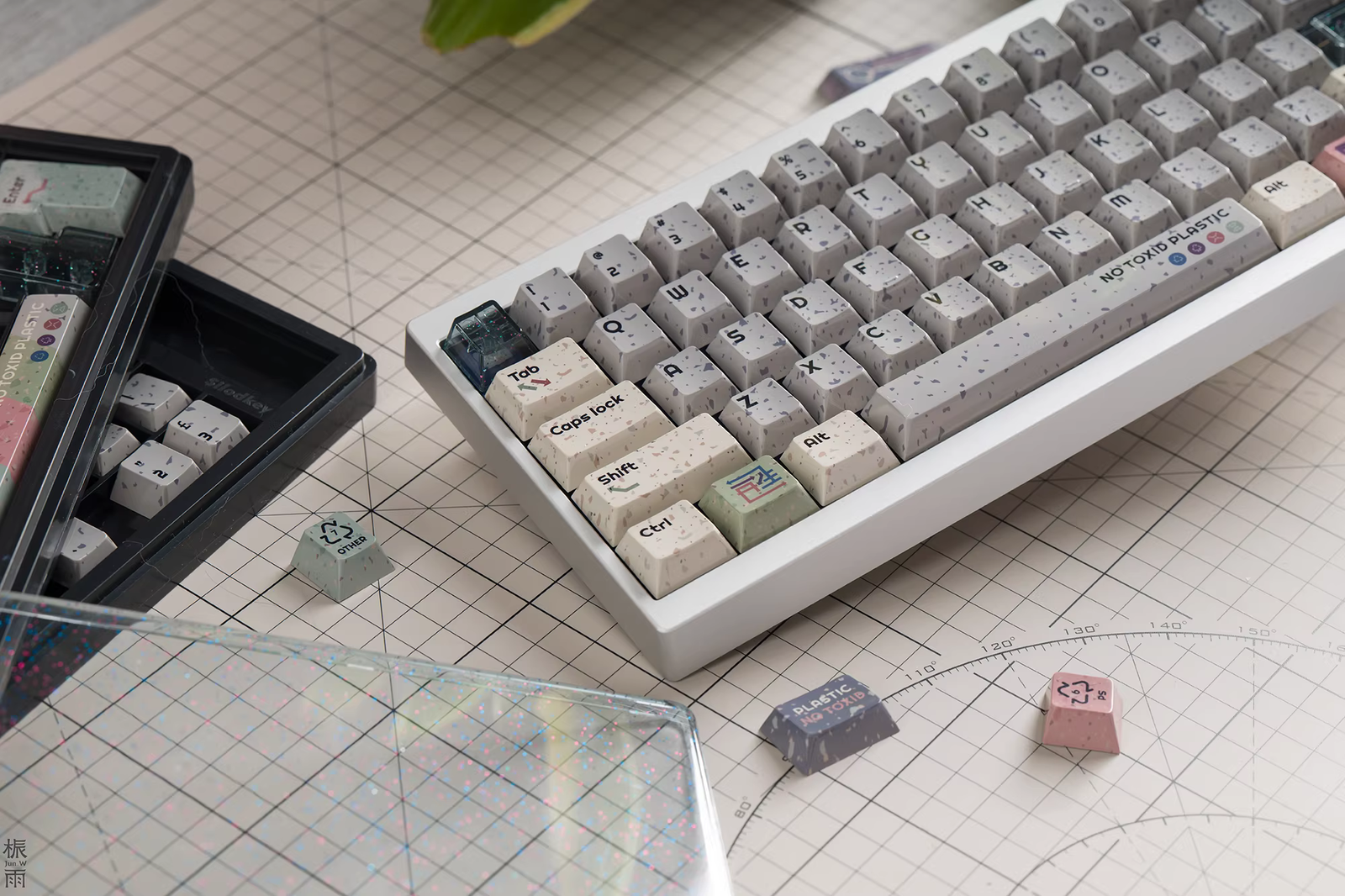 [In Stock] JKDK Regenerate Keycaps Set ,Cherry Profile ,PBT  ,Complete Set, 5-Side Dye Sublimation