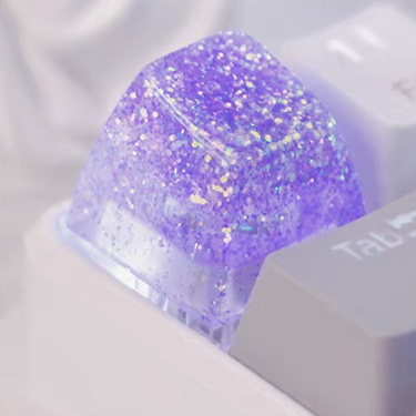 [In Stock] Translucent Glitter Dream Artisan Keycaps