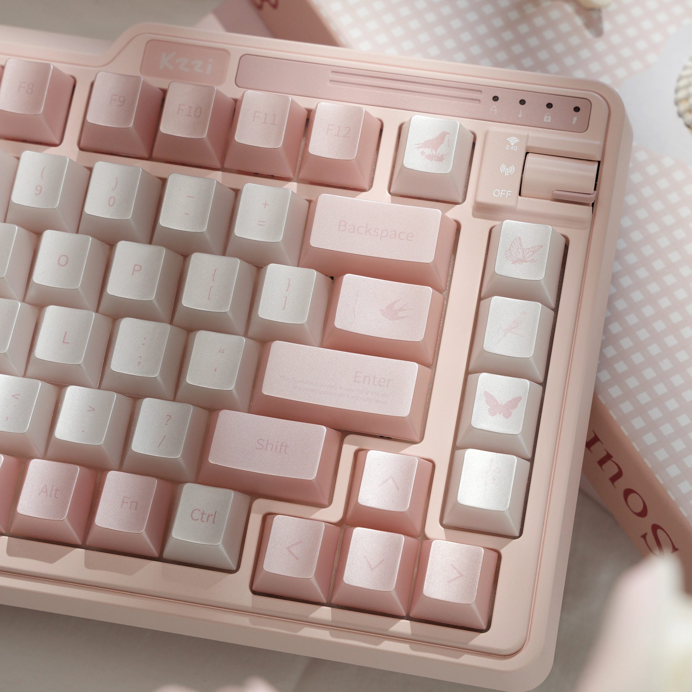 [In Stock] Hane Collection Pearlescent Translucent Dye Sublimation PC Cherry Profile Keycaps