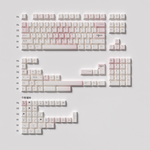 [In Stock] White Peach Mojito Cherry Profile Dye Sublimation PBT Keycaps