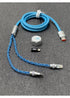 [In Stock] D27 One-to-two dual 8K gaming cable integrated aviation plug cable magnetic switch keyboard cable