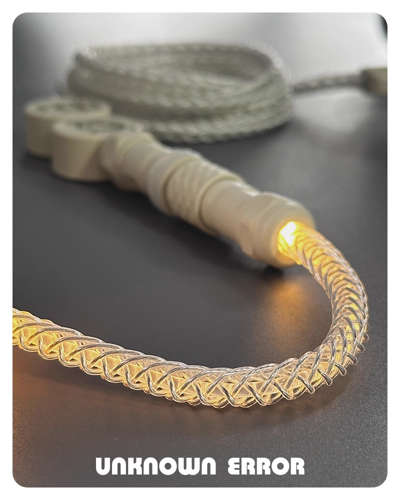 [In Stock] D06 Double Badge USB-C RGB Aviator Handmade Coiled Cable