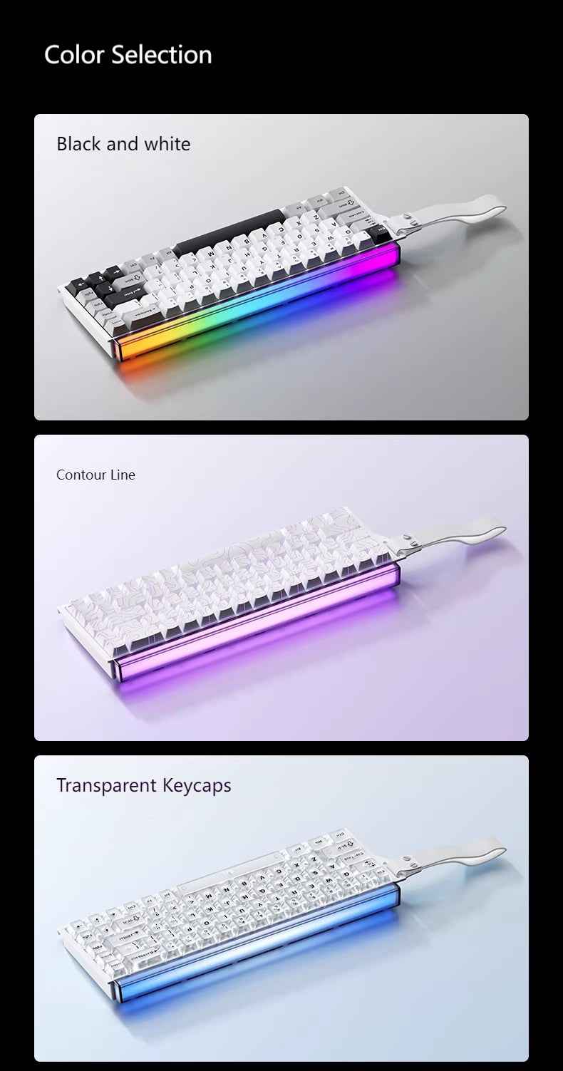 [In Stock] Weikav AIR 68 Magnetic Switch Wired Gaming Keyboard,68% Rapid Trigger Hall Effect Keyboard with Adjustable Actuation HotSwap RGB Snap Tap Hyper-Fast 8K Hz Polling Rate for PC/Mac Gamer