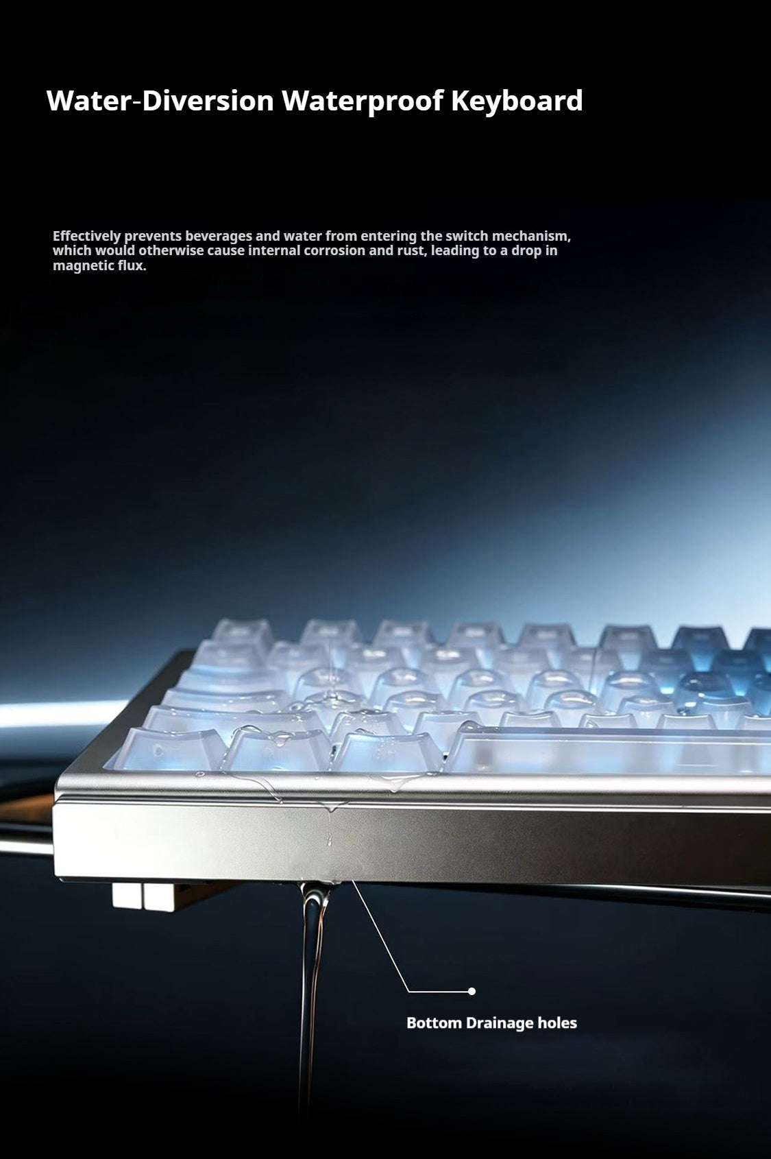 [In-stock ]Bat Knight FLY75 | 75% Aluminum Magnetic Switch Keyboard – Quick Detachable Waterproof Wired Gaming Keyboard