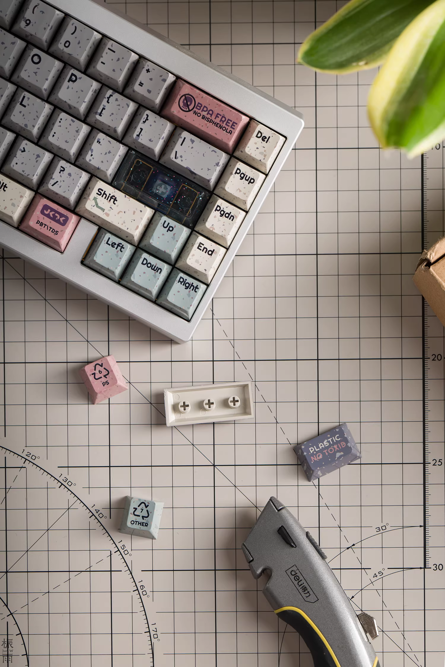[In Stock] JKDK Regenerate Keycaps Set ,Cherry Profile ,PBT  ,Complete Set, 5-Side Dye Sublimation