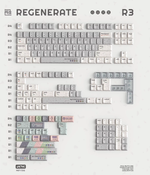 [In Stock] JKDK Regenerate Keycaps Set ,Cherry Profile ,PBT  ,Complete Set, 5-Side Dye Sublimation