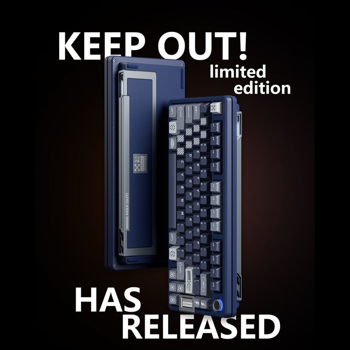 [In-Stock] Infi75 Tri-Mode Hi-Fi Rgb Mechanical Keyboard - Keep Out! Limited Edition