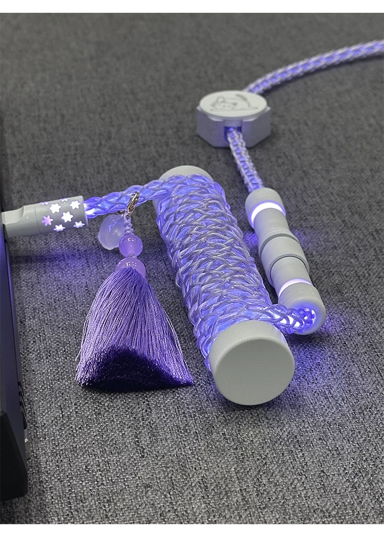 [In Stock] Lazy Cat USB-C RGB Aviator Handmade Coiled Cable