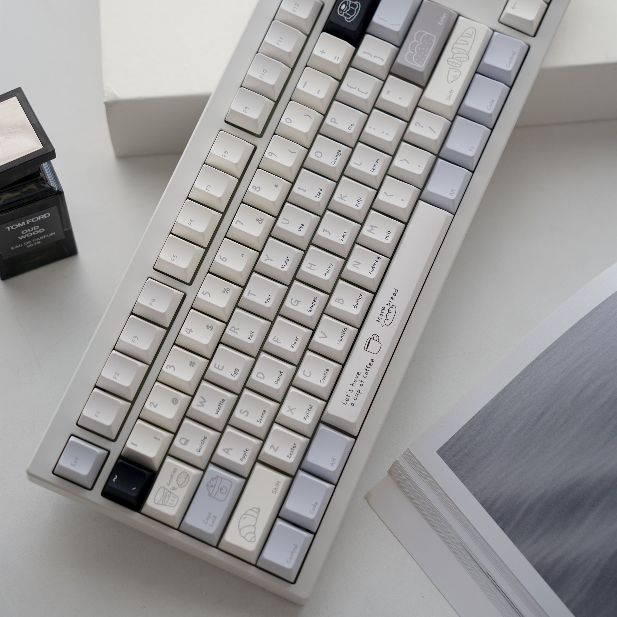 [In Stock] Baking Diary  Cherry Profile Dye Sublimation PBT Keycaps