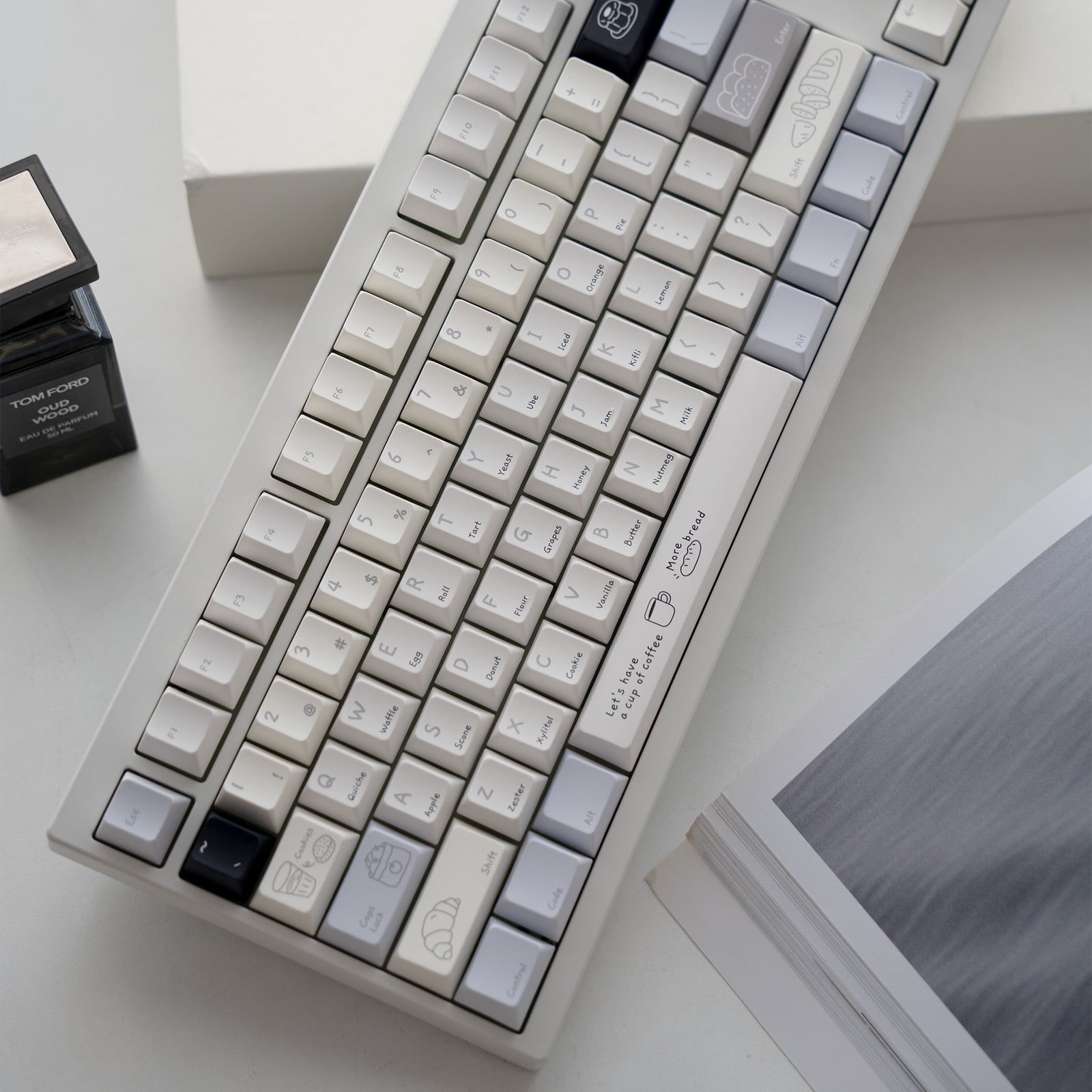 [In Stock] Baking Diary  Cherry Profile Dye Sublimation PBT Keycaps