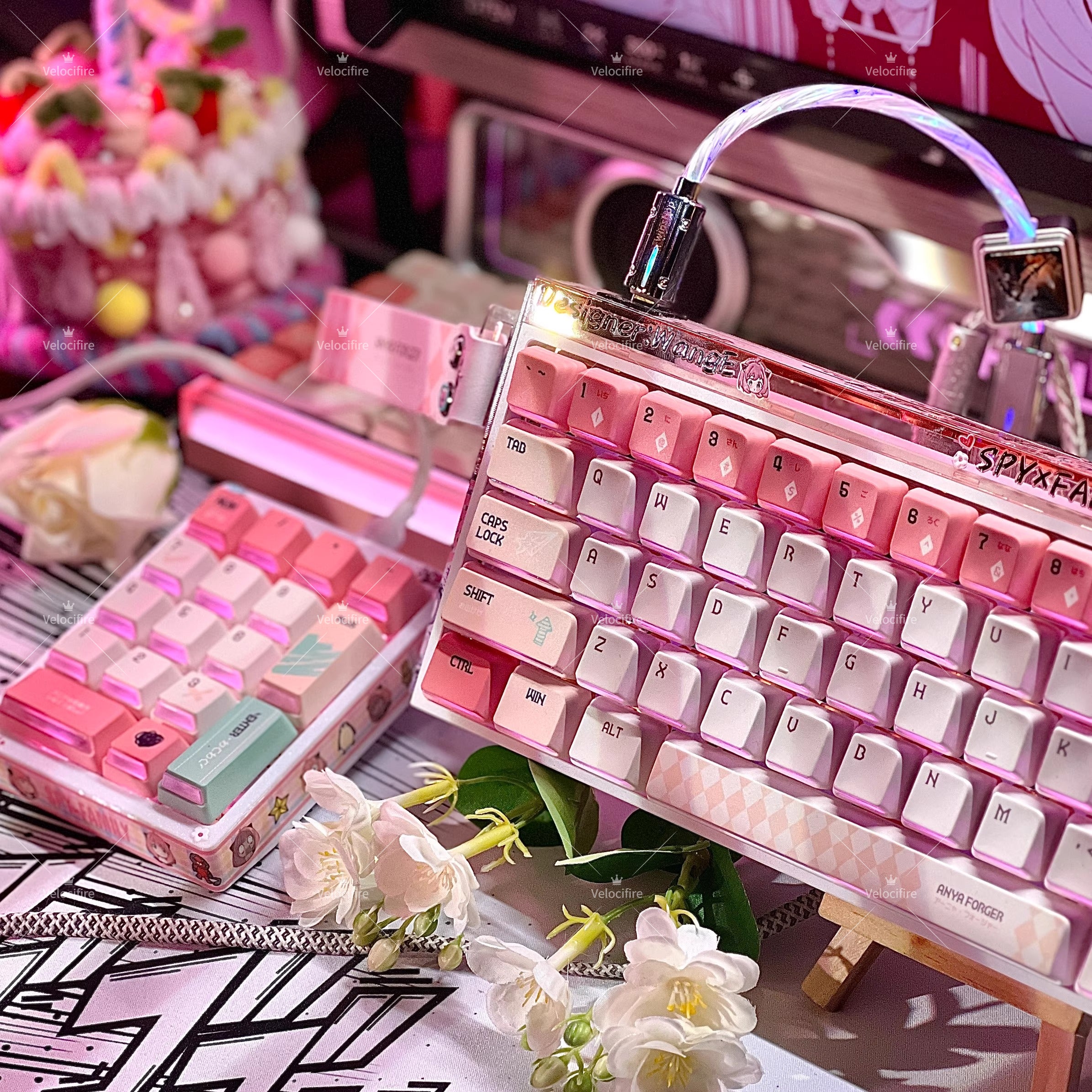 [In Stock] Anya Forger  SPY x FAMILY Cartoon Dye Sublimation PBT Cherry Profile  Keycaps