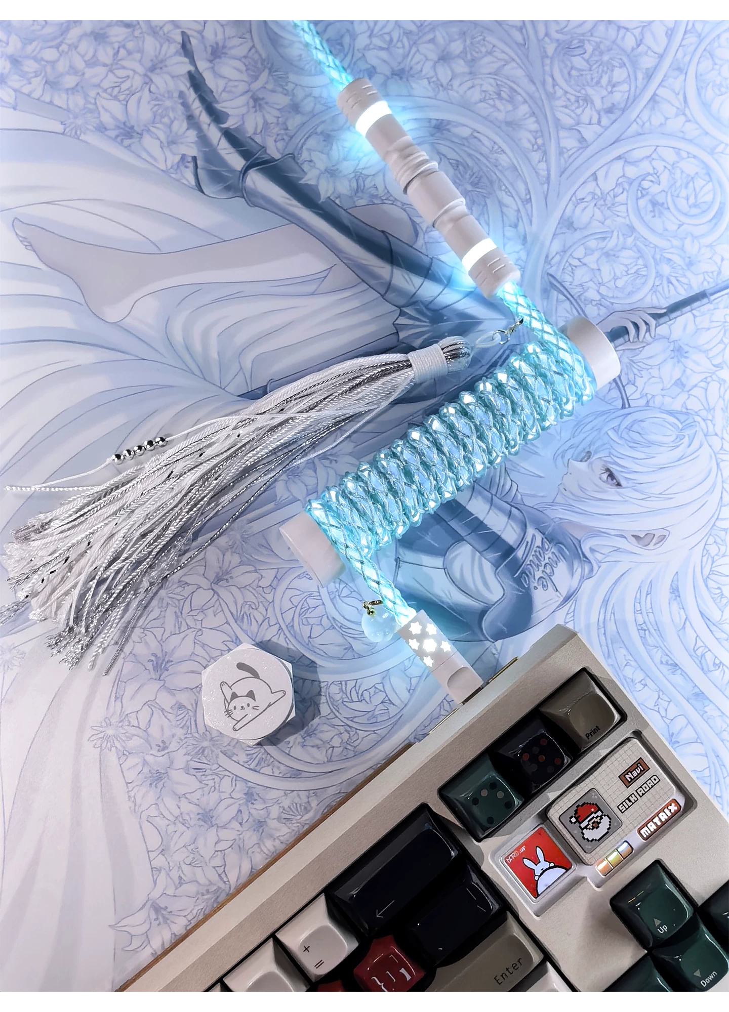 [In Stock] Lazy Cat USB-C RGB Aviator Handmade Coiled Cable