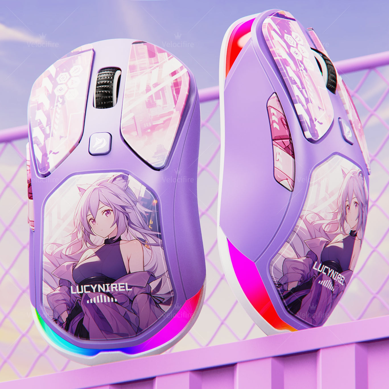 [In Stock] LingBao M7 Lucynirel Triple Mode Wireless Gaming Mouse
