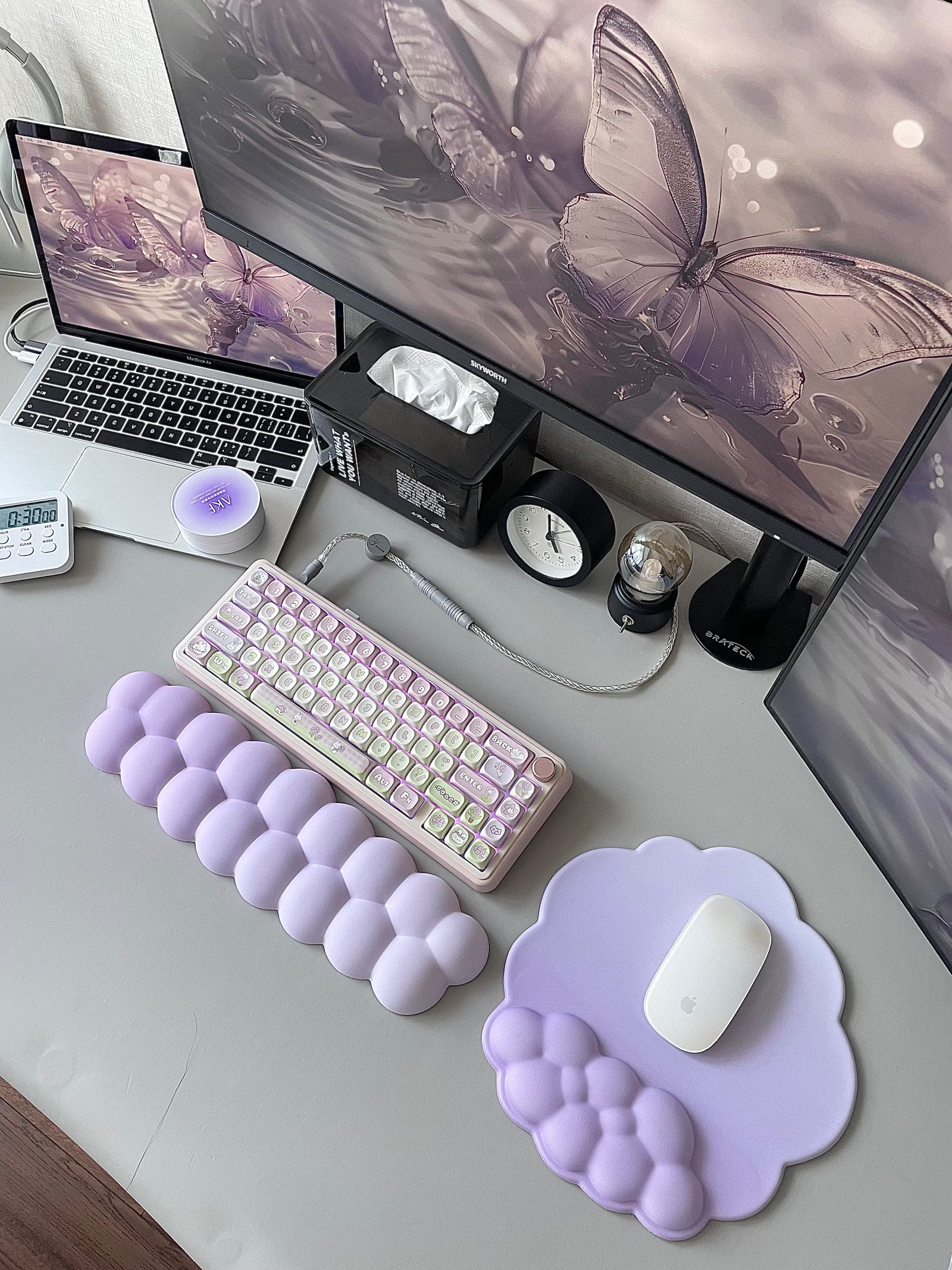 [In Stock] Puff PU Leather & Memory Foam Wrist Rest