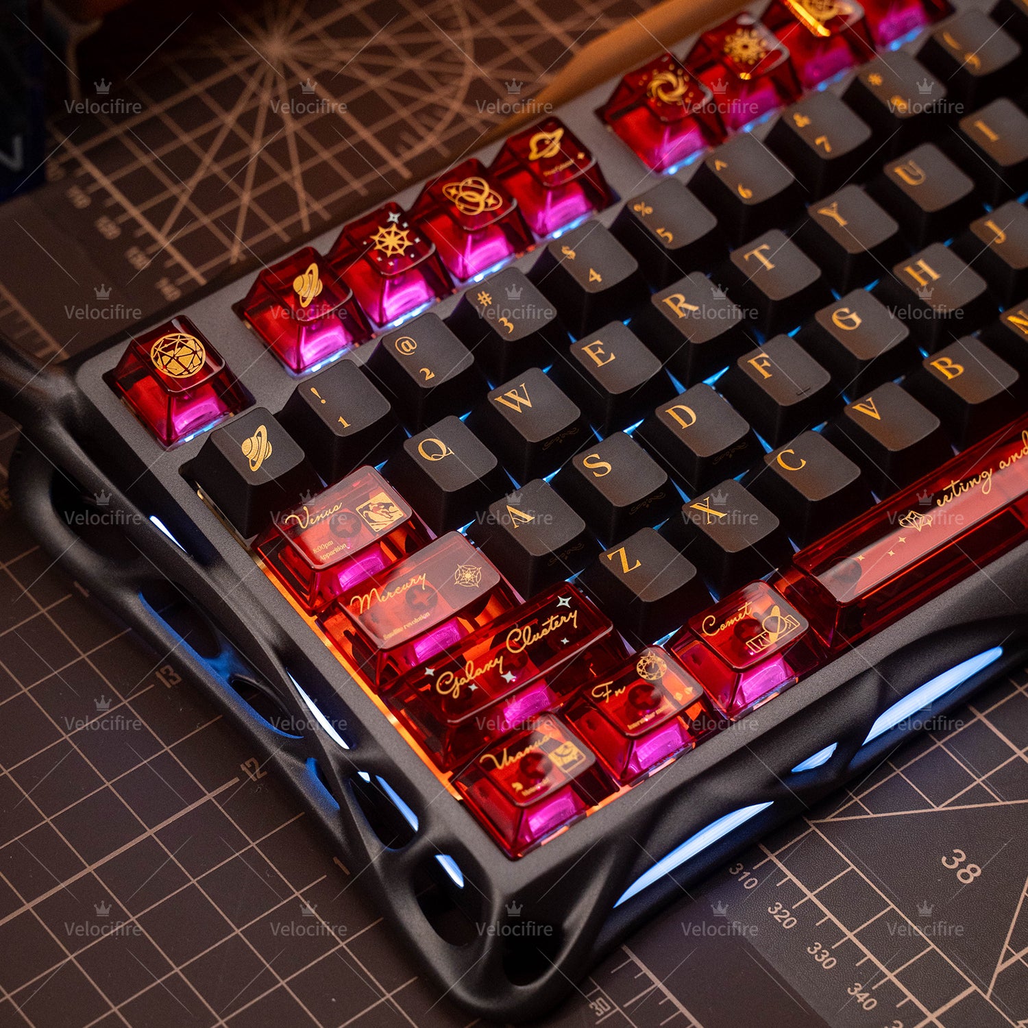 [In Stock] Solar System PBT/PC/Metal Cherry Profile Keycaps