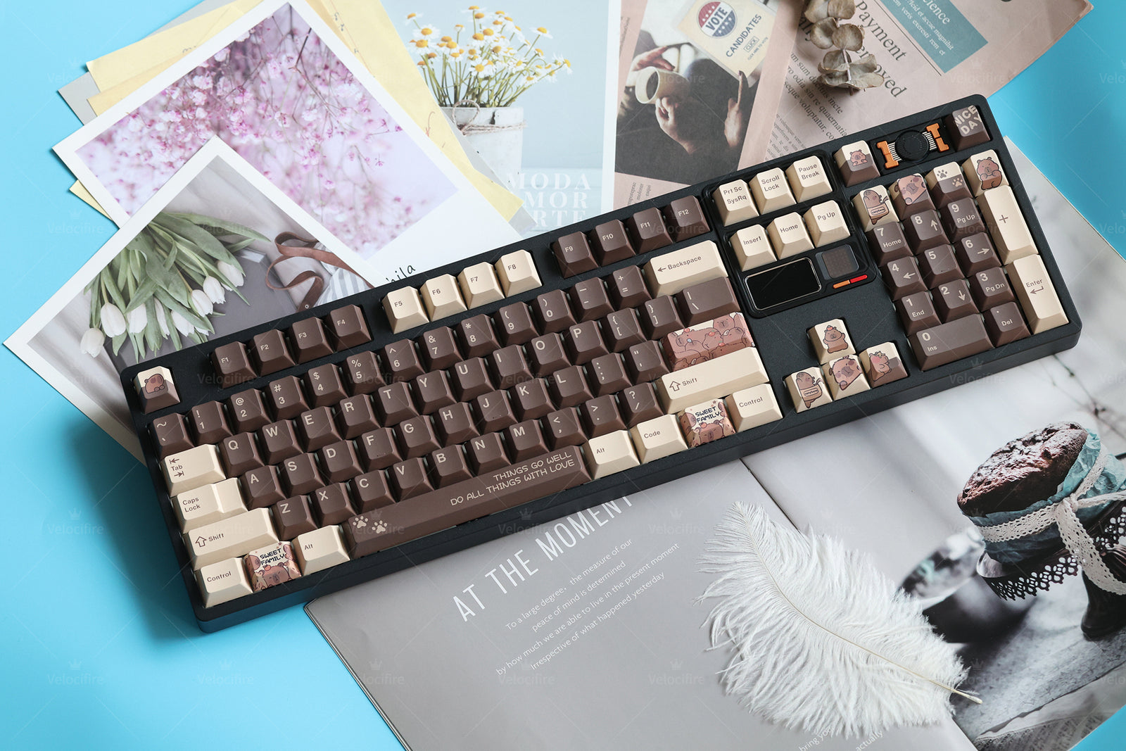 [In Stock] Capybara Cherry Profile Dye Sublimation PBT Keycaps