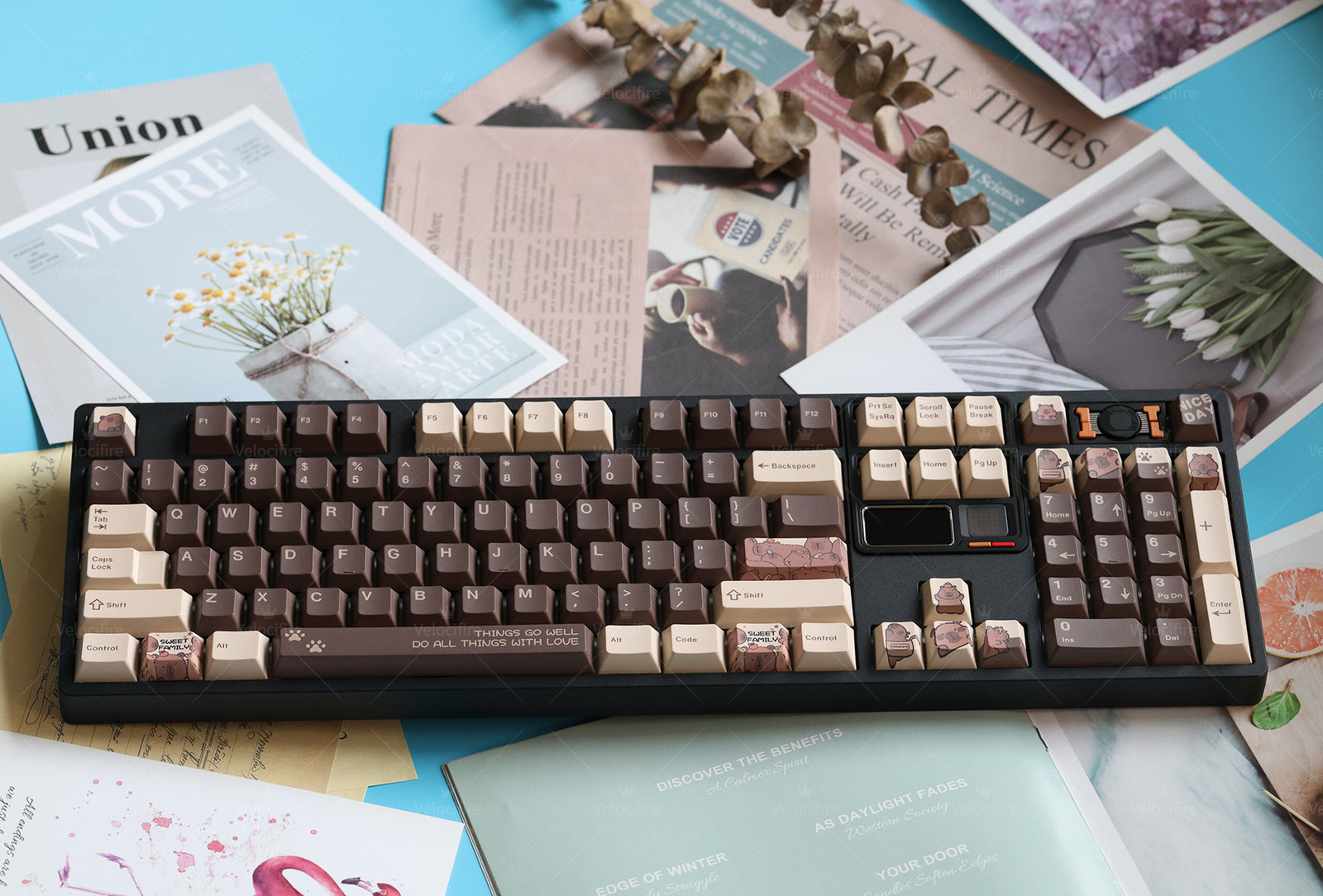 [In Stock] Capybara Cherry Profile Dye Sublimation PBT Keycaps