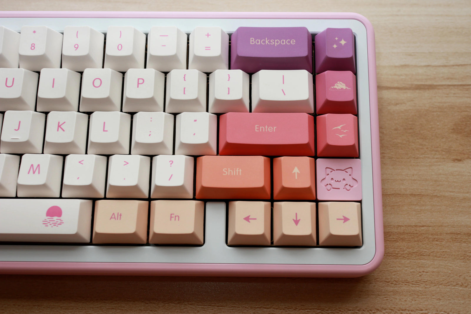 [In Stock] Carmine Cloud PBT Keycap Set