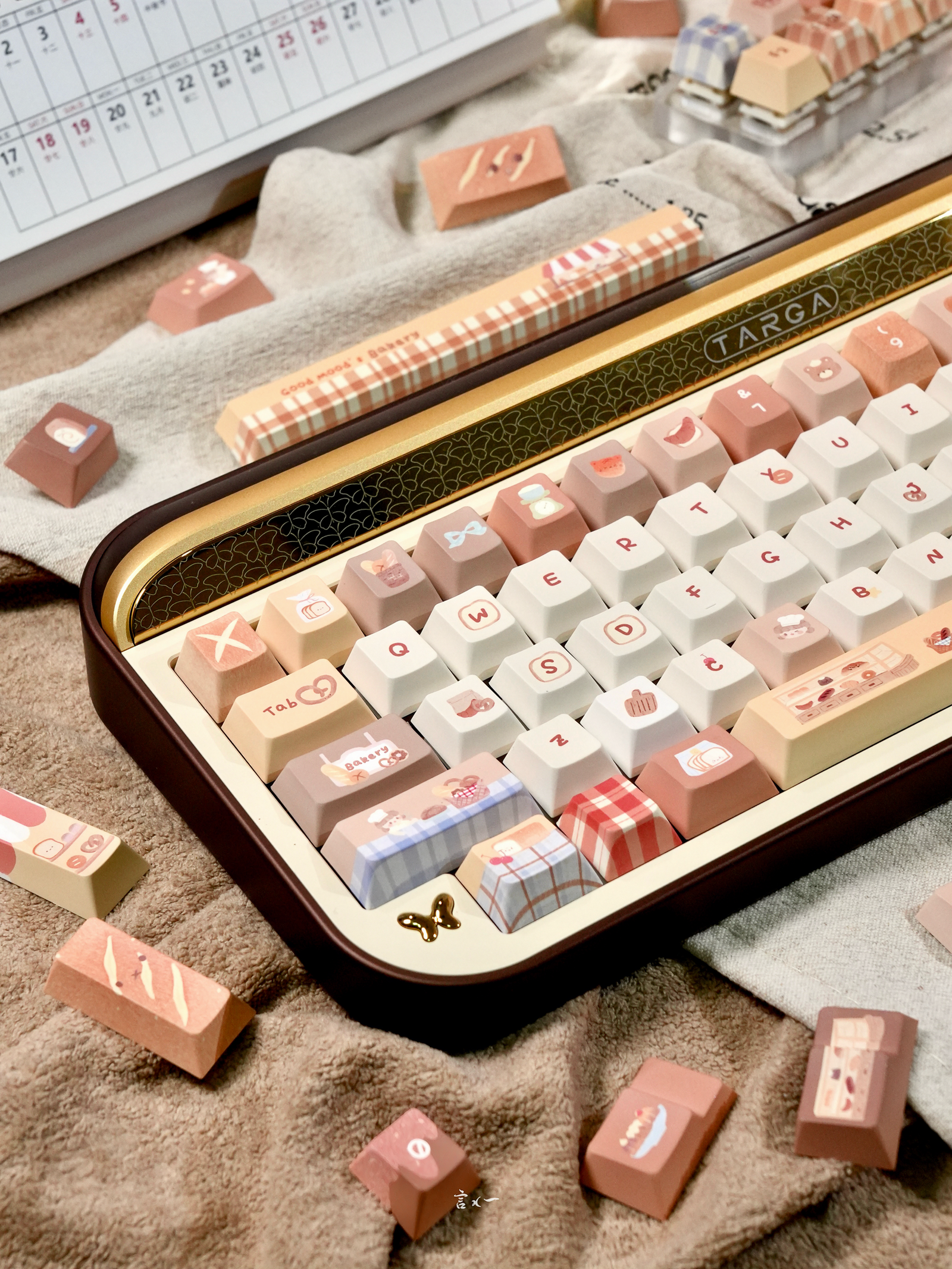[In Stock] Toasted Bread Cute Cherry PBT Keycaps
