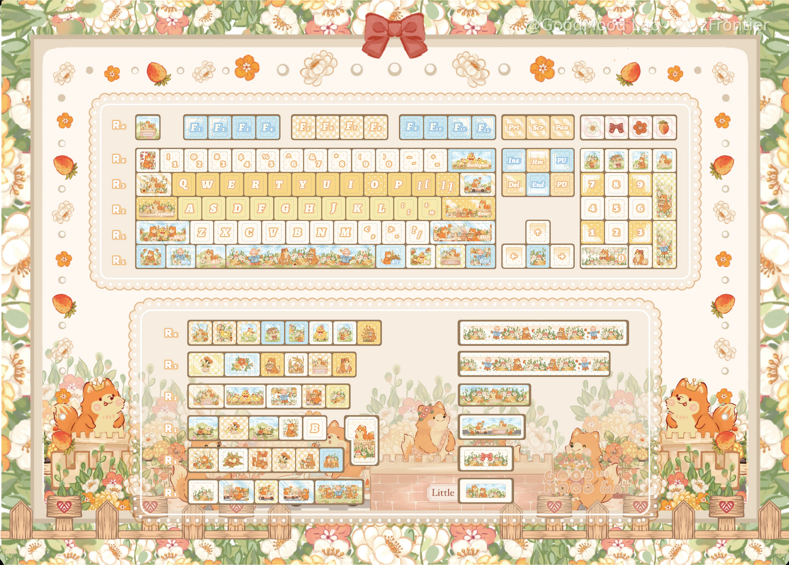 [In Stock] Li Li Mai Tian PBT Cherry Keycaps