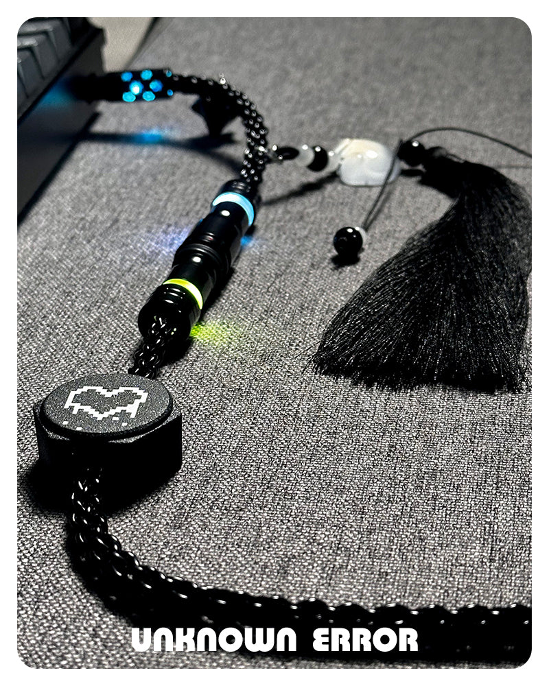 [In Stock] Ink Black USB-C RGB Aviator Handmade Coiled Cable