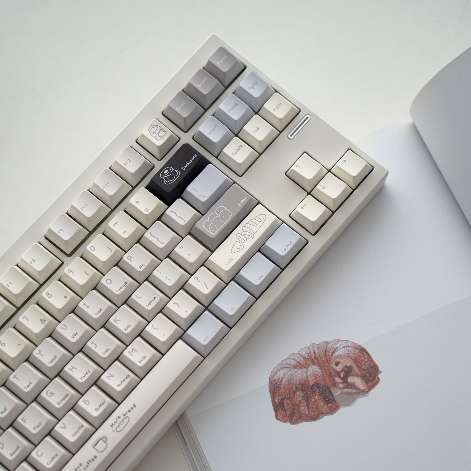 [In Stock] Baking Diary  Cherry Profile Dye Sublimation PBT Keycaps