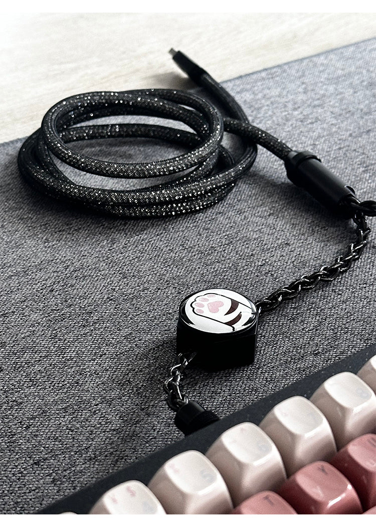 [In Stock] D27 One-to-two dual 8K gaming cable integrated aviation plug cable magnetic switch keyboard cable