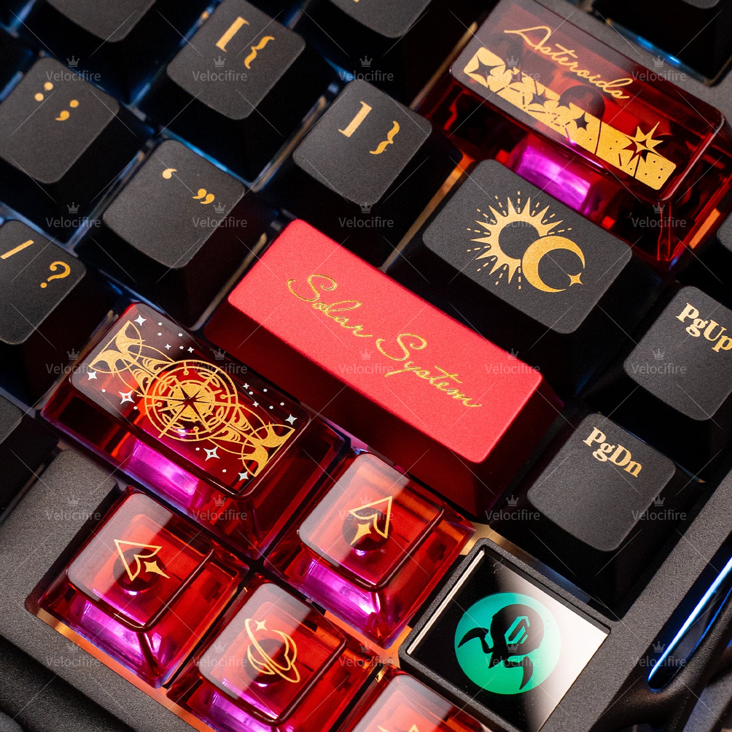 [In Stock] Solar System PBT/PC/Metal Cherry Profile Keycaps