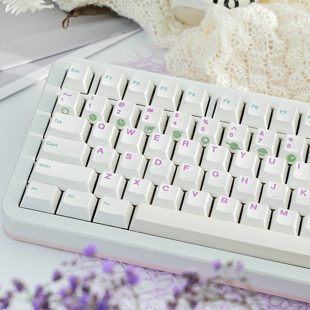 [In Stock] Wandering Planet Dye Subliamtion PBT Cherry Profile Keycaps