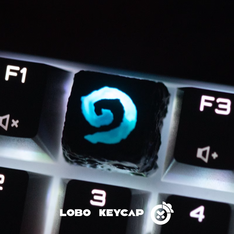 [In Stock] Hearthstone & World of Warcraft Translucent Resin Artisan Keycap