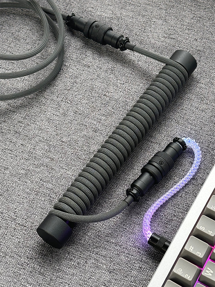 [In Stock] Z47 USB-C RGB Aviator Handmade Coiled Cable