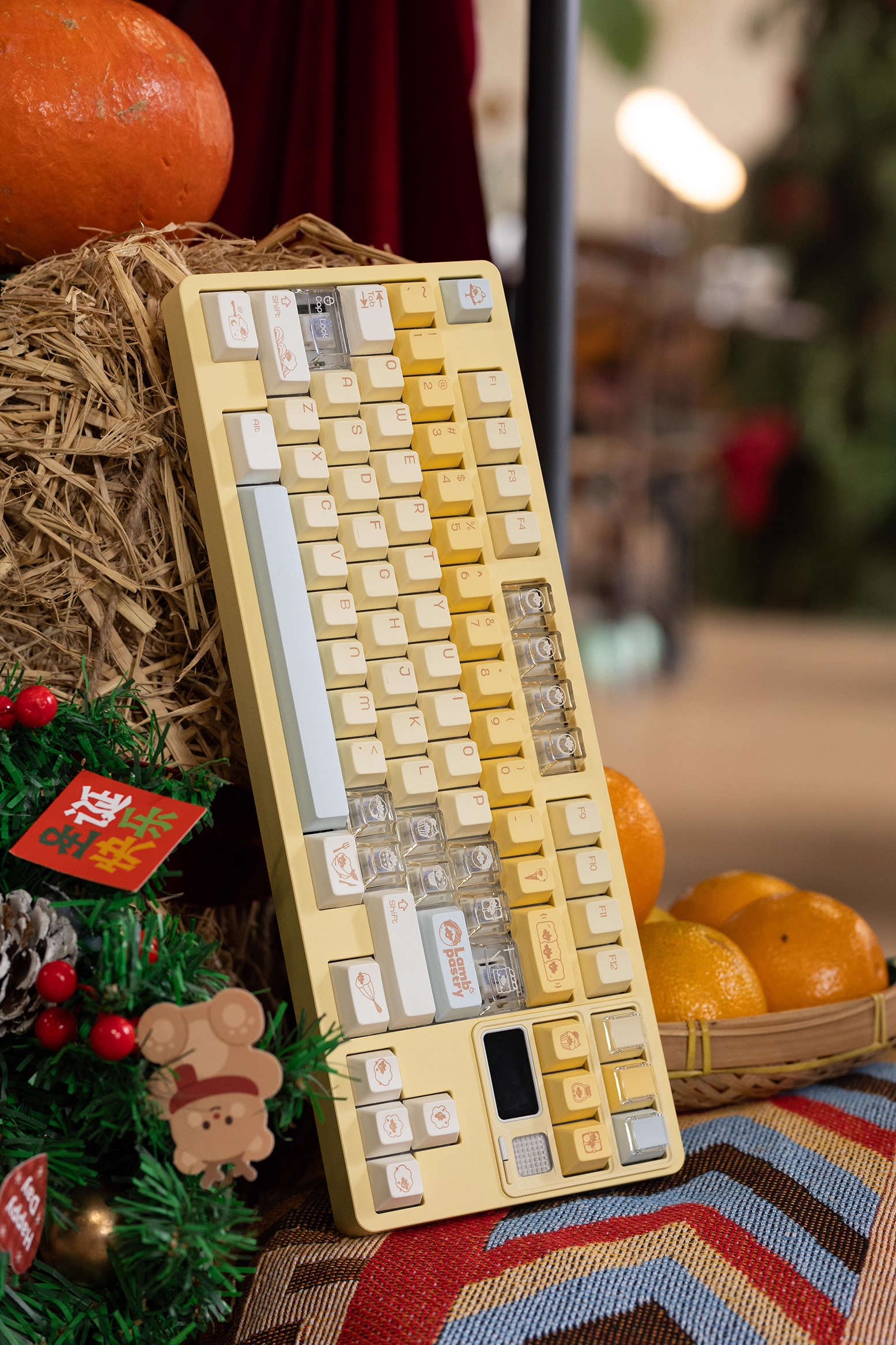 [In Stock] Lamb Pastry Cherry Profile Dye Sublimation PBT + Transparent PC Keycaps