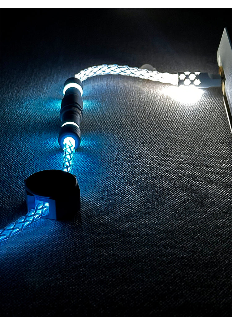 [In Stock] D29 Holiday-Single Crystal Copper Full Line Lighting White Blue Light Aviation Plug Keyboard Cable