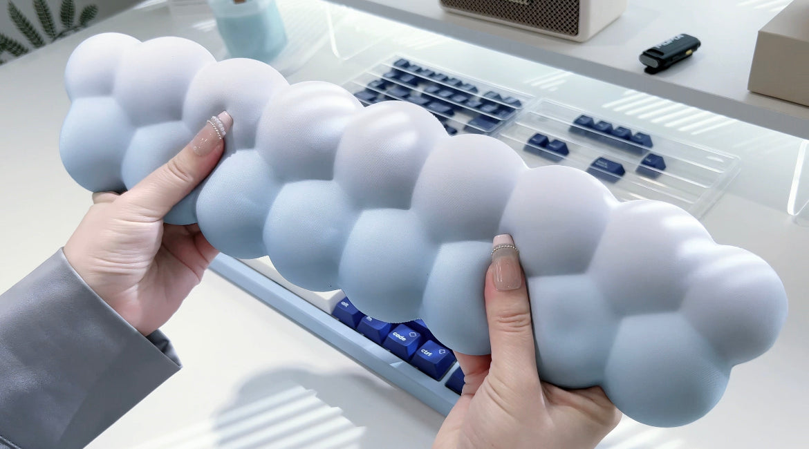 [In Stock] Puff PU Leather & Memory Foam Wrist Rest